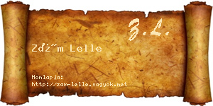 Zám Lelle névjegykártya